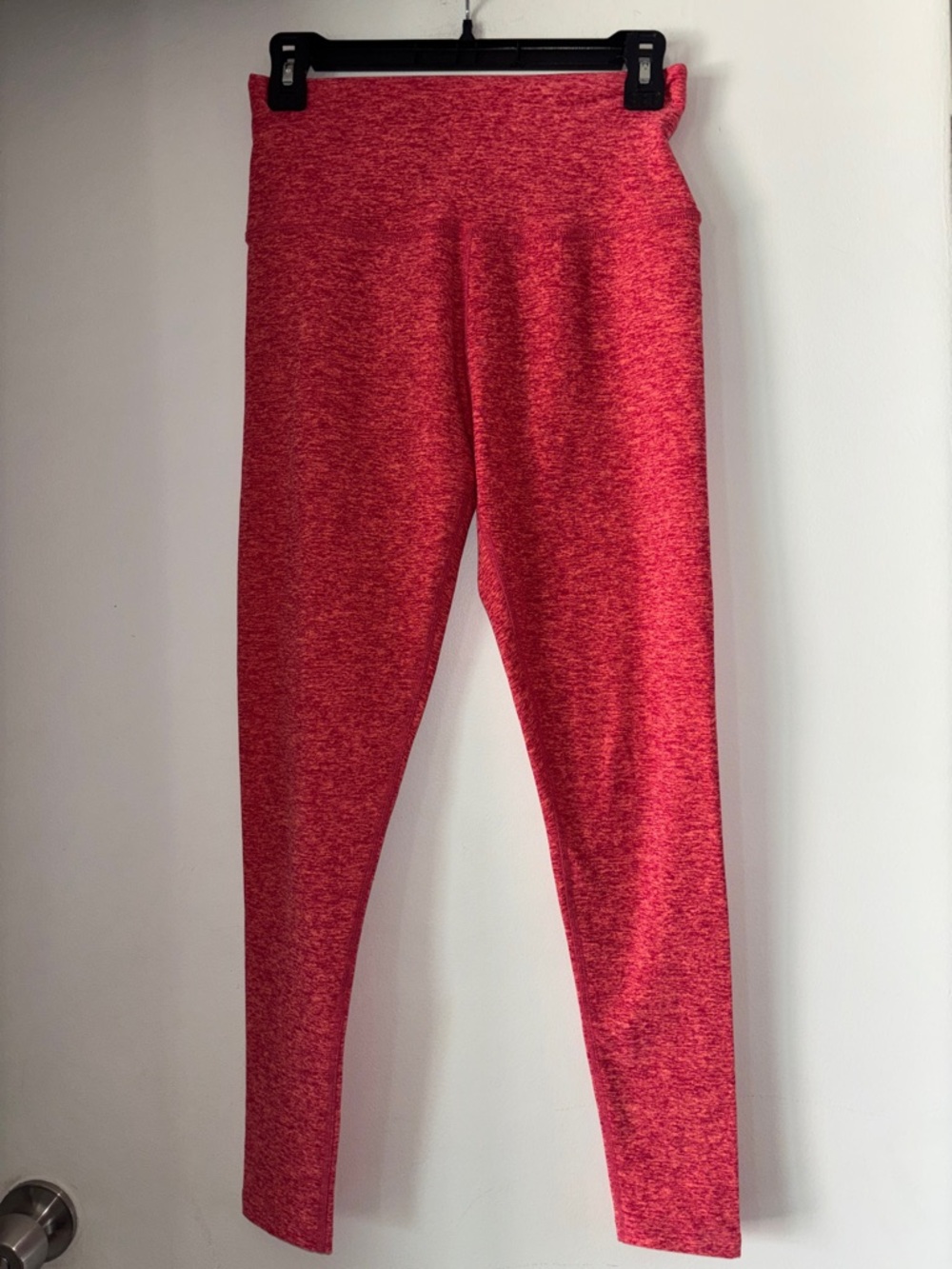 Beyond Yoga Heathered Red Leggings